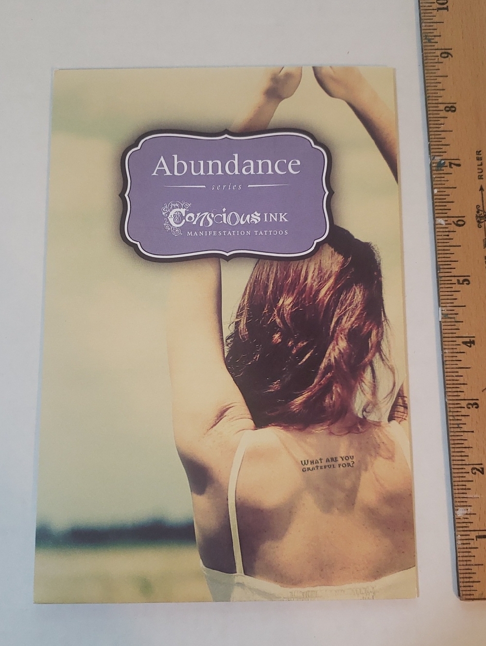 Conscious Ink Abundance Series 8 Temporary Tattoos Act As If You Are Worthy Yes